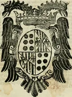 An illustration from Primera parte de las Cronicas de la orden de los frayles menores del seraphico padre Sant Francisco, instituydor y primero ministro general, que se puede llamar vitas patrum de los menores .. (1563)