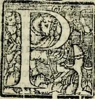 An illustration from Primera parte de las Cronicas de la orden de los frayles menores del seraphico padre Sant Francisco, instituydor y primero ministro general, que se puede llamar vitas patrum de los menores .. (1563)