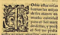 An illustration from Primera parte de los commentarios reales, : que tratan del origen de los Yncas, reyes que fueron del Peru, de su idolatria, leyes, y gouierno en paz y en guerra: de sus vidas y conquistas, y de todo lo que fue aquel imperio y su republica, antes que los españoles passaran a el. (1609)