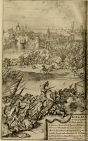 An illustration from Primera[-segunda] decada de las guerras de Flandes ... (1681)