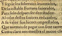 An illustration from Primera, segunda, y tercera partes de la Araucana de don Alonso de Ercilla y Çuñiga . (1590)