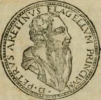 An illustration from Del primo[-sesto] libro de le lettere di M. Pietro Aretino (1608)