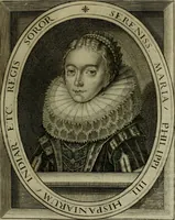 An illustration from Princelyck cabinet : verthoonende t'leven afcomste ende afbeeldingen der voornaemste vorste[n], princen, graven en heeren van Europa jegenwoordig regierende : mitsgaders beschrijvinge vanden staet, landen, rijckdommen ende incomsten der selver ... (1625)