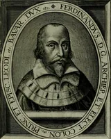 An illustration from Princelyck cabinet : verthoonende t'leven afcomste ende afbeeldingen der voornaemste vorste[n], princen, graven en heeren van Europa jegenwoordig regierende : mitsgaders beschrijvinge vanden staet, landen, rijckdommen ende incomsten der selver ... (1625)