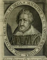 An illustration from Princelyck cabinet : verthoonende t'leven afcomste ende afbeeldingen der voornaemste vorste[n], princen, graven en heeren van Europa jegenwoordig regierende : mitsgaders beschrijvinge vanden staet, landen, rijckdommen ende incomsten der selver ... (1625)