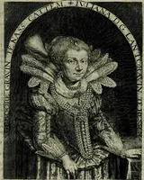 An illustration from Princelyck cabinet : verthoonende t'leven afcomste ende afbeeldingen der voornaemste vorste[n], princen, graven en heeren van Europa jegenwoordig regierende : mitsgaders beschrijvinge vanden staet, landen, rijckdommen ende incomsten der selver ... (1625)