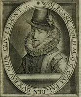 An illustration from Princelyck cabinet : verthoonende t'leven afcomste ende afbeeldingen der voornaemste vorste[n], princen, graven en heeren van Europa jegenwoordig regierende : mitsgaders beschrijvinge vanden staet, landen, rijckdommen ende incomsten der selver ... (1625)