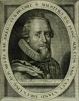 An illustration from Princelyck cabinet : verthoonende t'leven afcomste ende afbeeldingen der voornaemste vorste[n], princen, graven en heeren van Europa jegenwoordig regierende : mitsgaders beschrijvinge vanden staet, landen, rijckdommen ende incomsten der selver ... (1625)