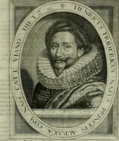 An illustration from Princelyck cabinet : verthoonende t'leven afcomste ende afbeeldingen der voornaemste vorste[n], princen, graven en heeren van Europa jegenwoordig regierende : mitsgaders beschrijvinge vanden staet, landen, rijckdommen ende incomsten der selver ... (1625)
