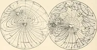 An illustration from Principal facts of the earth's magnetism and methods of determining the true meridian and the magnetic declination. Reprinted from the United States magnetic declination tables and isogonic charts for 1902 (1909)