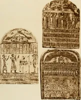 An illustration from Principaux monuments du Musée égyptien de Florence : première partie : stèles, bas-reliefs et fresques (1882)