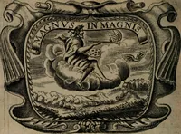 An illustration from Principe perfecto y ministros aiustados : documentos politicos, y morales en emblemas (1662)