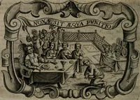 An illustration from Principe perfecto y ministros aiustados : documentos politicos, y morales en emblemas (1662)