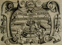 An illustration from Principe perfecto y ministros aiustados : documentos politicos, y morales en emblemas (1662)