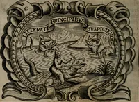 An illustration from Principe perfecto y ministros aiustados : documentos politicos, y morales en emblemas (1662)