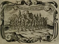 An illustration from Principe perfecto y ministros aiustados : documentos politicos, y morales en emblemas (1662)