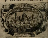 An illustration from Principe perfecto y ministros aiustados : documentos politicos, y morales en emblemas (1662)