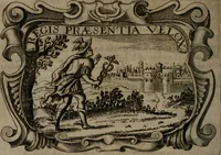 An illustration from Principe perfecto y ministros aiustados : documentos politicos, y morales en emblemas (1662)