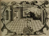 An illustration from Principe perfecto y ministros aiustados : documentos politicos, y morales en emblemas (1662)