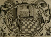 An illustration from Principe perfecto y ministros aiustados : documentos politicos, y morales en emblemas (1662)