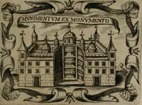 An illustration from Principe perfecto y ministros aiustados : documentos politicos, y morales en emblemas (1662)