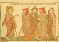 An illustration from Principia typographica. The block-books, or xylographic delineations of scripture history; issued in Holland, Flanders and Germany, during the fifteenth century, exemplified and considered in connexion with the origin of printing. To which is added an attempt to elucidate the character of the paper-marks of the period (1858)