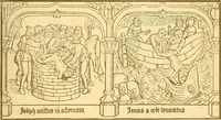 Picture 53 of 67 from Principia typographica. The block-books, or xylographic delineations of scripture history; issued in Holland, Flanders and Germany, during the fifteenth century, exemplified and considered in connexion with the origin of printing. To which is added an attempt to elucidate the character of the paper-marks of the period (1858), leaf 296