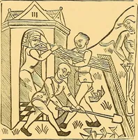 An illustration from Principia typographica. The block-books, or xylographic delineations of scripture history; issued in Holland, Flanders and Germany, during the fifteenth century, exemplified and considered in connexion with the origin of printing. To which is added an attempt to elucidate the character of the paper-marks of the period (1858)