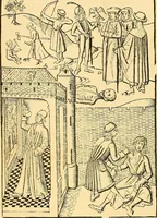 An illustration from Principia typographica. The block-books, or xylographic delineations of scripture history; issued in Holland, Flanders and Germany, during the fifteenth century, exemplified and considered in connexion with the origin of printing. To which is added an attempt to elucidate the character of the paper-marks of the period (1858)