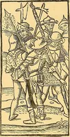 An illustration from Principia typographica. The block-books, or xylographic delineations of scripture history; issued in Holland, Flanders and Germany, during the fifteenth century, exemplified and considered in connexion with the origin of printing. To which is added an attempt to elucidate the character of the paper-marks of the period (1858)