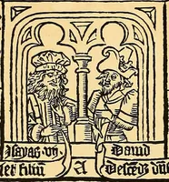Picture 21 of 66 from Principia typographica. The block-books, or xylographic delineations of scripture history; issued in Holland, Flanders and Germany, during the fifteenth century, exemplified and considered in connexion with the origin of printing. To which is added an attempt to elucidate the character of the paper-marks of the period (1858), leaf 101