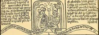 An illustration from Principia typographica. The block-books, or xylographic delineations of scripture history; issued in Holland, Flanders and Germany, during the fifteenth century, exemplified and considered in connexion with the origin of printing. To which is added an attempt to elucidate the character of the paper-marks of the period (1858)
