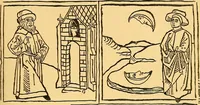 An illustration from Principia typographica. The block-books, or xylographic delineations of scripture history; issued in Holland, Flanders and Germany, during the fifteenth century, exemplified and considered in connexion with the origin of printing. To which is added an attempt to elucidate the character of the paper-marks of the period (1858)