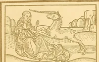 An illustration from Principia typographica. The block-books, or xylographic delineations of scripture history; issued in Holland, Flanders and Germany, during the fifteenth century, exemplified and considered in connexion with the origin of printing. To which is added an attempt to elucidate the character of the paper-marks of the period (1858)