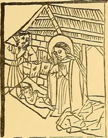 An illustration from Principia typographica. The block-books, or xylographic delineations of scripture history; issued in Holland, Flanders and Germany, during the fifteenth century, exemplified and considered in connexion with the origin of printing. To which is added an attempt to elucidate the character of the paper-marks of the period (1858)