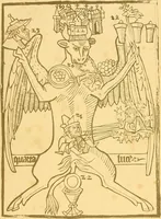 An illustration from Principia typographica. The block-books, or xylographic delineations of scripture history; issued in Holland, Flanders and Germany, during the fifteenth century, exemplified and considered in connexion with the origin of printing. To which is added an attempt to elucidate the character of the paper-marks of the period (1858)