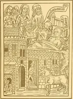 An illustration from Principia typographica. The block-books, or xylographic delineations of scripture history; issued in Holland, Flanders and Germany, during the fifteenth century, exemplified and considered in connexion with the origin of printing. To which is added an attempt to elucidate the character of the paper-marks of the period (1858)