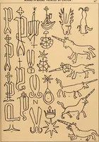 An illustration from Principia typographica. The block-books, or xylographic delineations of scripture history; issued in Holland, Flanders and Germany, during the fifteenth century, exemplified and considered in connexion with the origin of printing. To which is added an attempt to elucidate the character of the paper-marks of the period (1858)