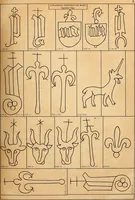 An illustration from Principia typographica. The block-books, or xylographic delineations of scripture history; issued in Holland, Flanders and Germany, during the fifteenth century, exemplified and considered in connexion with the origin of printing. To which is added an attempt to elucidate the character of the paper-marks of the period (1858)