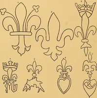 An illustration from Principia typographica. The block-books, or xylographic delineations of scripture history; issued in Holland, Flanders and Germany, during the fifteenth century, exemplified and considered in connexion with the origin of printing. To which is added an attempt to elucidate the character of the paper-marks of the period (1858)