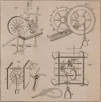 An illustration from The principles of mechanics : explaining and demonstrating the general laws of motion, the laws of gravity, motion of descending bodies, projectiles, mechanic powers, pendulums, centers of gravity, &c. strength and stress of timber, hydrostatics, and construction of machines : a work very necessary to be known, by all gentlemen, and others, that desire to have an insight into the works of nature and art : and extremely useful to all sorts of artificers, particularly to architects, engineers, shipwrights, millwrights, watchmakers, &c. or any that work in a mechanical way : illustrated with forty-three copper-plates (1773)
