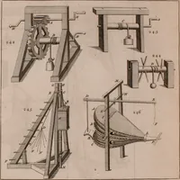 An illustration from The principles of mechanics : explaining and demonstrating the general laws of motion, the laws of gravity, motion of descending bodies, projectiles, mechanic powers, pendulums, centers of gravity, &c. strength and stress of timber, hydrostatics, and construction of machines : a work very necessary to be known, by all gentlemen, and others, that desire to have an insight into the works of nature and art : and extremely useful to all sorts of artificers, particularly to architects, engineers, shipwrights, millwrights, watchmakers, &c. or any that work in a mechanical way : illustrated with forty-three copper-plates (1773)