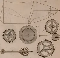 An illustration from The principles of mechanics : explaining and demonstrating the general laws of motion, the laws of gravity, motion of descending bodies, projectiles, mechanic powers, pendulums, centers of gravity, &c. strength and stress of timber, hydrostatics, and construction of machines : a work very necessary to be known, by all gentlemen, and others, that desire to have an insight into the works of nature and art : and extremely useful to all sorts of artificers, particularly to architects, engineers, shipwrights, millwrights, watchmakers, &c. or any that work in a mechanical way : illustrated with forty-three copper-plates (1773)