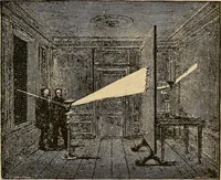 An illustration from The principles of light and color : including among other things the harmonic laws of the universe, the etherio-atomic philosophy of force, chromo chemistry, chromo therapeutics, and the general philosophy of the fine forces, together with numerous discoveries and practical applications. Illustrated by more than two hundred engravings and four colored plates (1896)