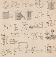 An illustration from The principles of mechanics : explaining and demonstrating the general laws of motion, the laws of gravity, motion of descending bodies, projectiles, mechanic powers, pendulums, centers of gravity, &c. strength and stress of timber, hydrostatics, and construction of machines : a work very necessary to be known, by all gentlemen, and others, that desire to have an insight into the works of nature and art : and extremely useful to all sorts of artificers, particularly to architects, engineers, shipwrights, millwrights, watchmakers, &c. or any that work in a mechanical way : illustrated with forty-three copper-plates (1773)