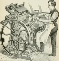 An illustration from The principles and progress of printing machinery (1900)