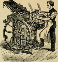 An illustration from The principles and progress of printing machinery (1900)