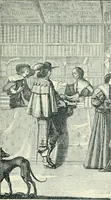 An illustration from The printed book, its history, illustration, and adornment, from the days of Gutenberg to the present time (1887)