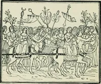 An illustration from The printed book, its history, illustration, and adornment, from the days of Gutenberg to the present time (1887)