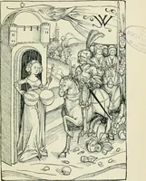 An illustration from The printed book, its history, illustration, and adornment, from the days of Gutenberg to the present time (1887)